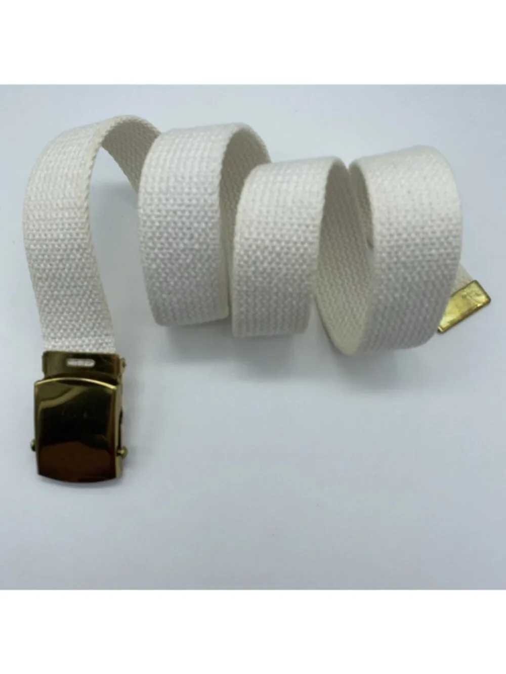 Vanguard NY White Slip Thru Adjustable Belt Men’s Size M